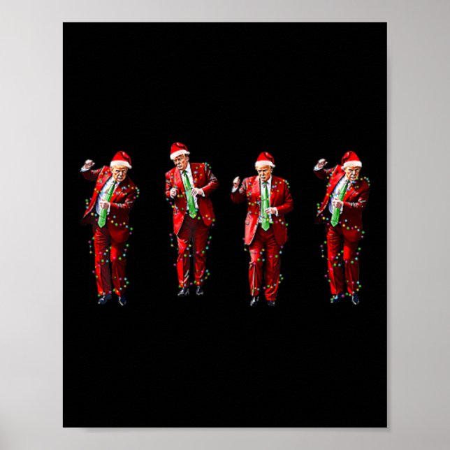 Qr Trump Dance Code President Scan For Instruction Poster (Front)