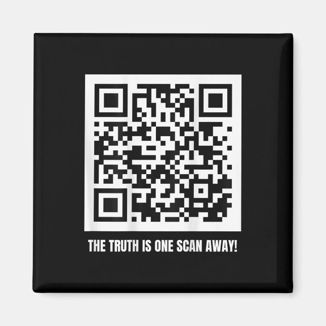 Qr Trump Dancing Code Merch Uni-adult , Black, Magnet (Front)
