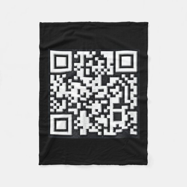 Qr Trump President Trump Dance Code Funny Uni Fleece Blanket (Front)