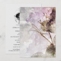 *~* QR Vintage Roses AR26 - RSVP PHOTO Wedding