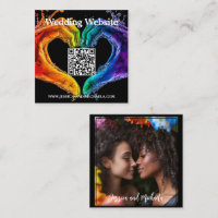 🌈❤️QR + Wedding DETAILS Heart of Pride wedding