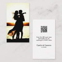 QR WEDDING WEBSITE add photoname date black white 
