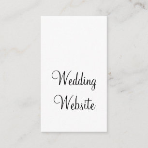 QR WEDDING WEBSITE add photoname date black white Enclosure Card