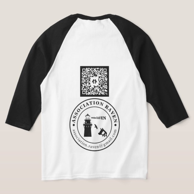 QRCODE BLANC - ASSO RAVEN T-Shirt (Laydown Back)