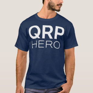 QRP Hero HAM Radio Low Power Q-code Mobile Base T-Shirt