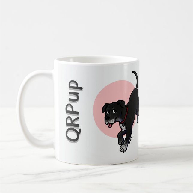 QRPup Cup: Sophie Coffee Mug (Left)