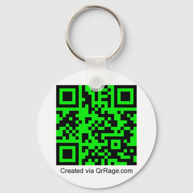 QrRage.com - Your Custom QR Code Key Ring (Front)