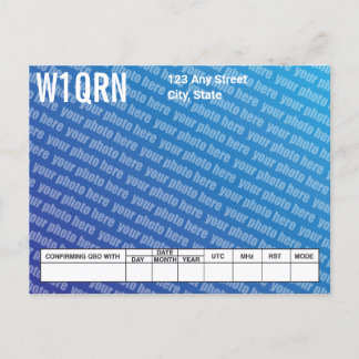 QSL Card Add Your Own Photo