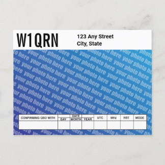 QSL Card Add Your Own Photo