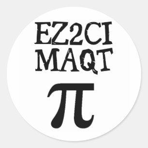 QT Pi  Cutie Pie Classic Round Sticker
