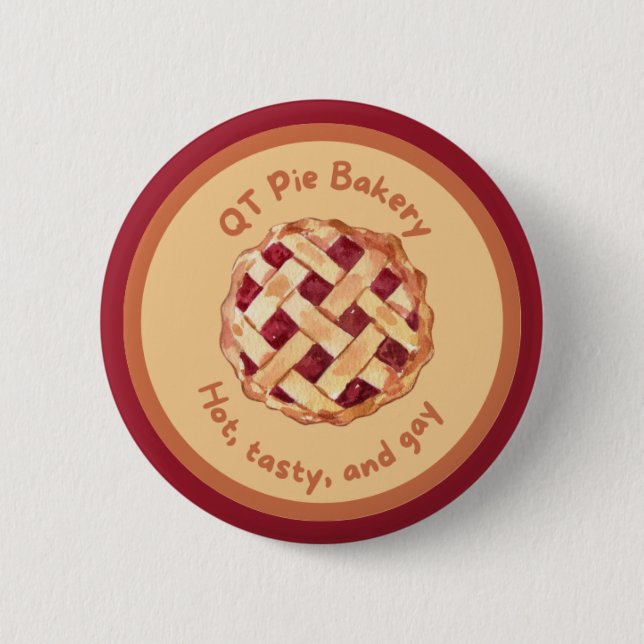 QT Pie (cutiepie)  6 Cm Round Badge (Front)