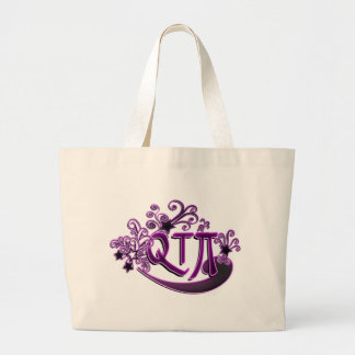 QTPi Phonetic Cutie Pie ie Pretty Girl Large Tote Bag