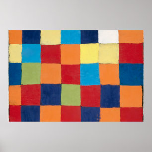 "Qu 1" colour chart (1930) painting by Paul Klee