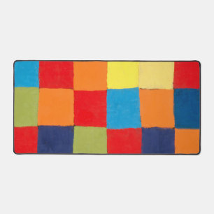 Qu 1 Colour Chart by Paul Klee   Desk Mat