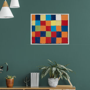 "Qu 1" Colour Chart Paul Klee Poster