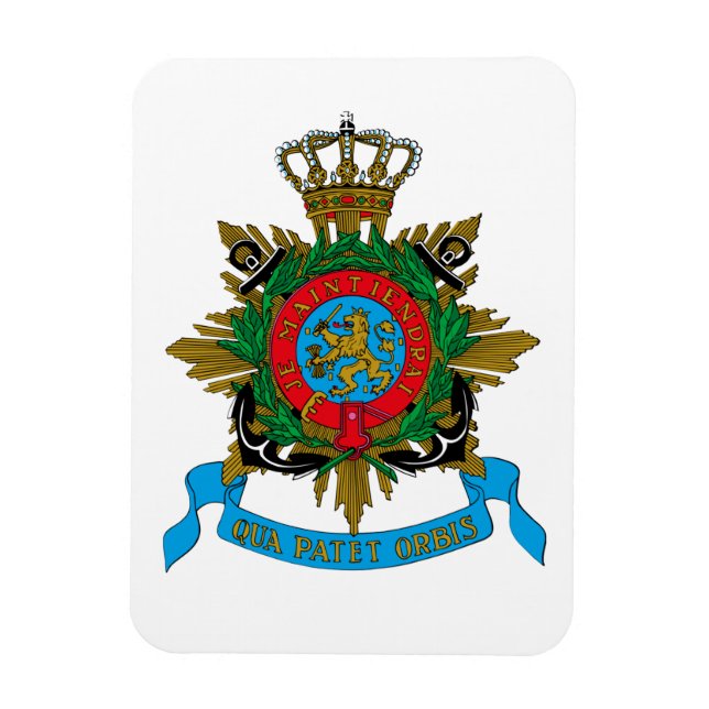 Qua Patet Orbis - Korps Mariniers Embleem Magnet (Vertical)