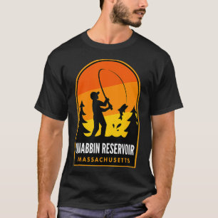 Quabbin Reservoir Massachusetts Fishing T-Shirt
