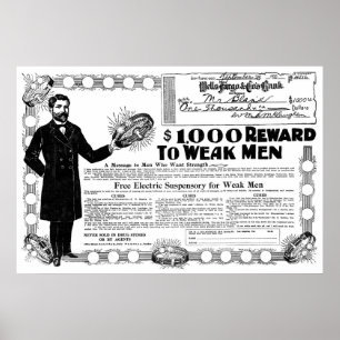 QUACK CURE ADVERTISEMENT  1905 POSTER