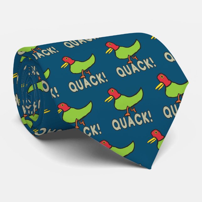 Quack Duck Quacking Tie (Rolled)