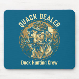 Quack Er Funny Duck Hunting Labrador Retriever Dog Mouse Mat