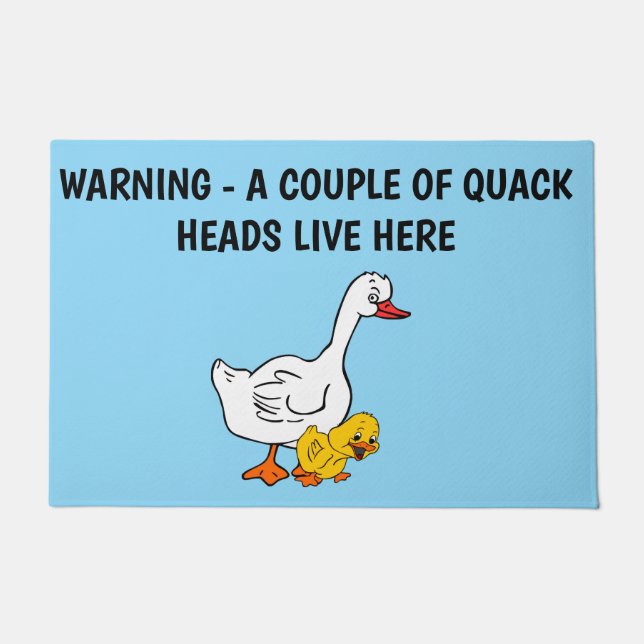 QUACK HEAD DUCKS DOORMAT (Front)