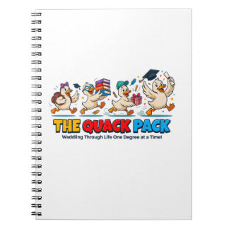 Quack Pack Duck Graduation Humour Notebook