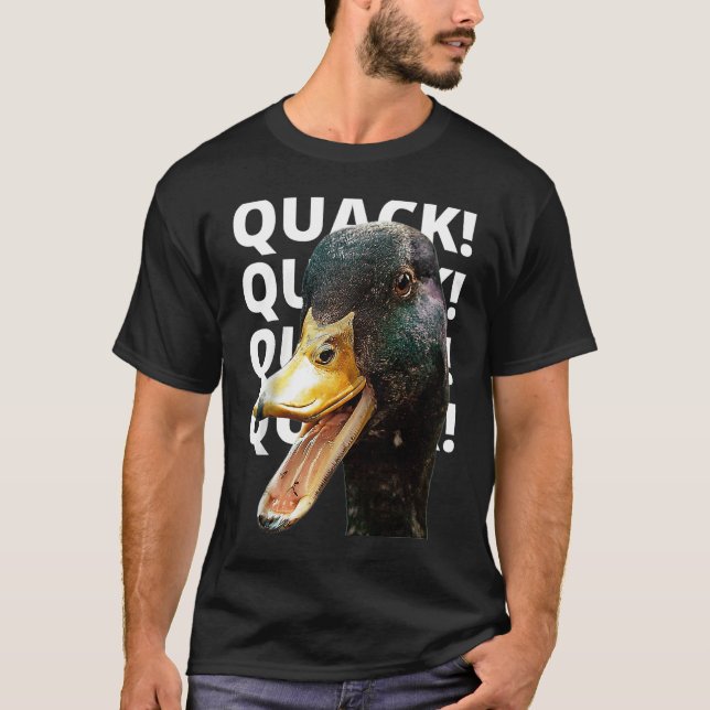 Quack Quack for Duck  Raglan Baseball T-Shirt (Front)