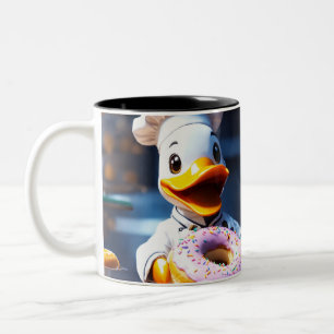 Quack -Up Brew: A Mugful of Donald Delight Two-Tone Coffee Mug