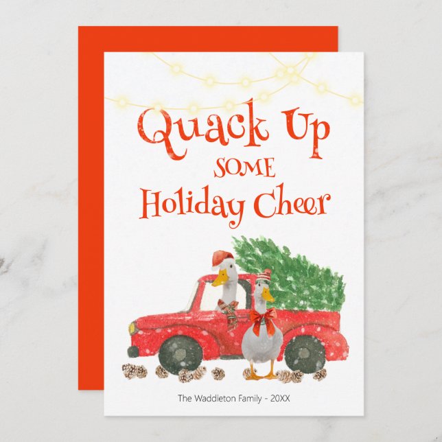 Quack Up Some Holiday Cheer Duck (Front/Back)