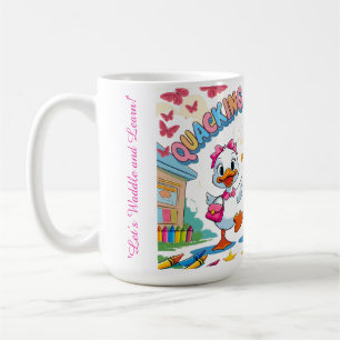 "Quacking Kindergarten – Cute Duck Back-to-School  Coffee Mug