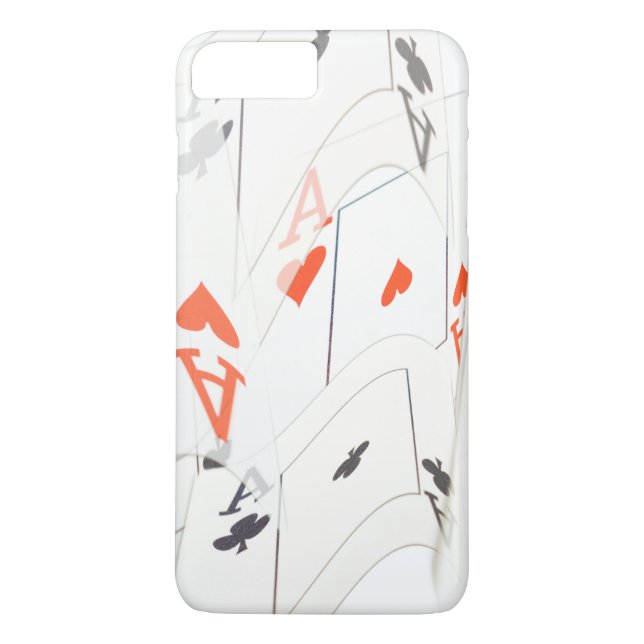 Quad Aces Poker Cards Pattern, Case-Mate iPhone Case (Back)