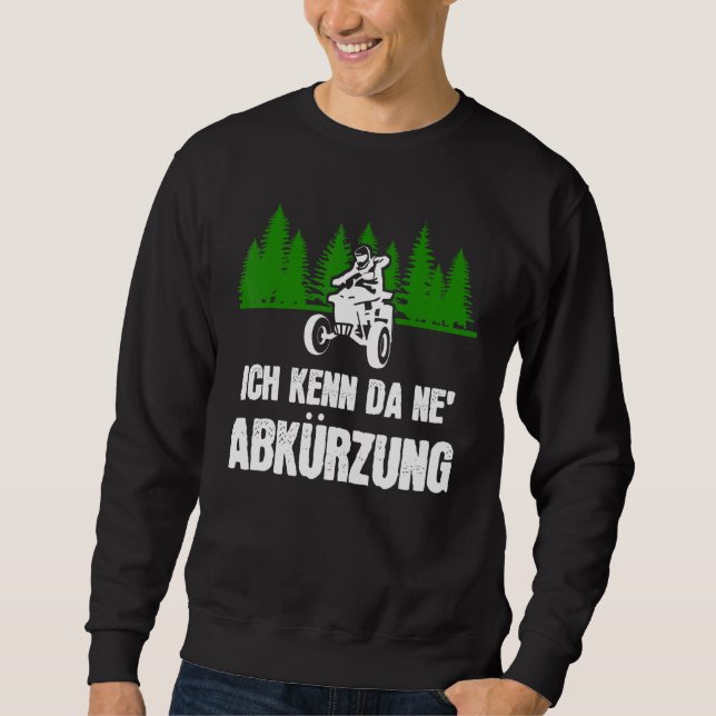 Quad Atv Biker Bike Sweatshirt (Front)