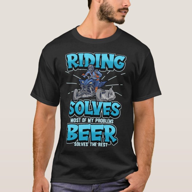 quad atv biker offroad vehicles motorsport funny  T-Shirt (Front)