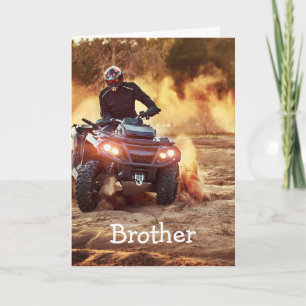 Quad ATV Off-Road Vehicle Birthday Brother Card