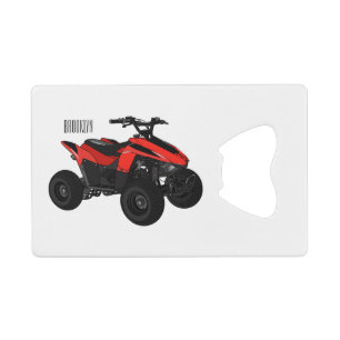 Quad bike atv cartoon illustration 