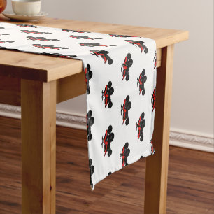Quad bike atv cartoon illustration  short table runner