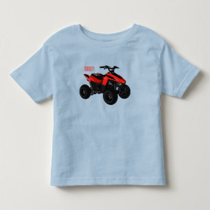 Quad bike atv cartoon illustration  toddler T-Shirt