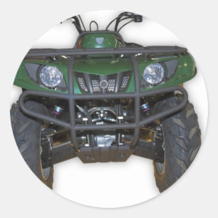 quad bike - atv classic round sticker