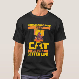 Quad Bike Cat Biker Motor Sport Quad Bike T-Shirt