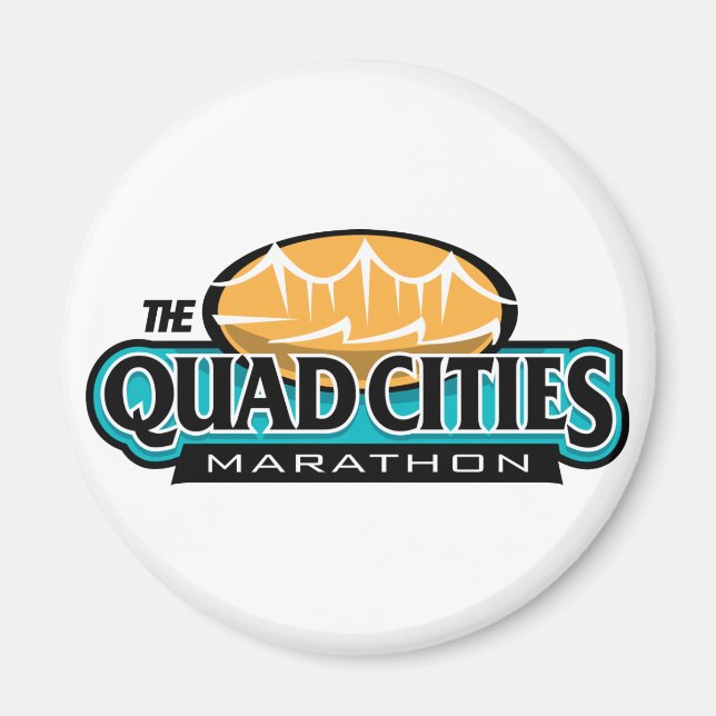 Quad Cities Marathon Magnet (Front)