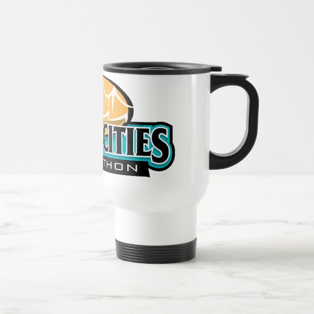 Quad Cities Marathon Travel Mug (Right)