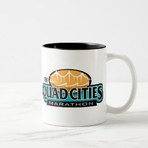 Quad Cities Marathon Two-Tone Coffee Mug