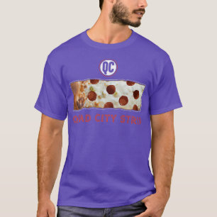 Quad City Style Scissors Strip Cheese Pepperoni Pi T-Shirt