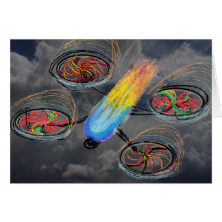 Quad Drone on Fire
