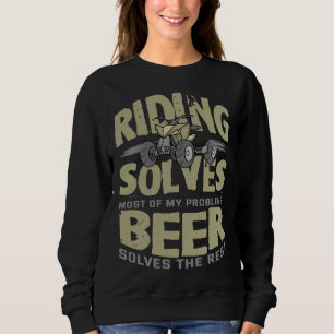 Quad for Atv Bike Offroad Motocross Drive Wheeler Sweatshirt