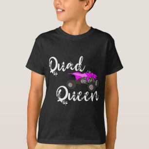 Quad Queen ATV Quad Biker Girl Driving Four Wheele T-Shirt