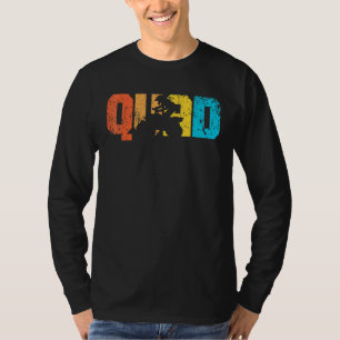 Quad Retro Quad Riding Four Wheeler Atv For Boys M T-Shirt