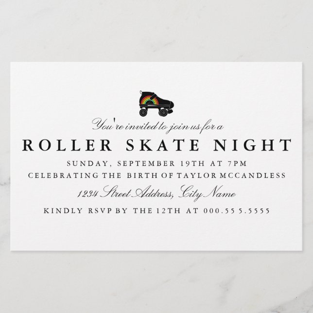 quad roller skate rainbow (Front)