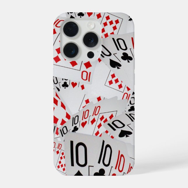 Quad Tens In A Layered Pattern, iPhone Case (Back)