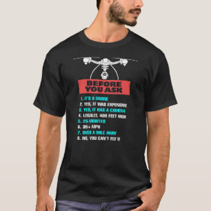 Quadcopter FPV Drone Pilot RC Pilot  Operator Sayi T-Shirt